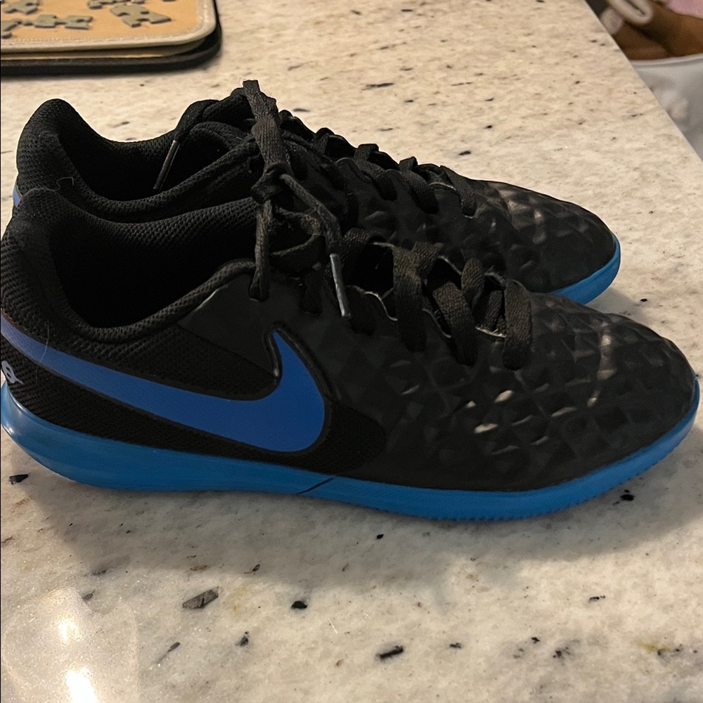 Nike Kid’s Athletic Shoes in Black and Blue